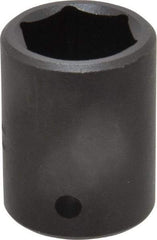 Blackhawk by Proto - 1/2" Drive 7/8" Standard Impact Socket - 6 Points, 1-5/8" OAL - Eagle Tool & Supply