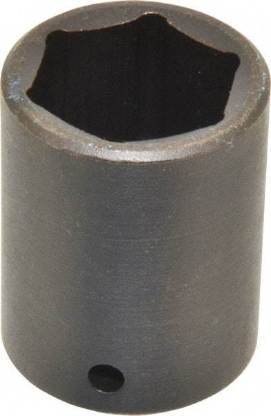 Blackhawk by Proto - 1/2" Drive 1-1/8" Standard Impact Socket - 6 Points, 2" OAL - Eagle Tool & Supply