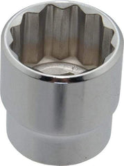 Blackhawk by Proto - 13/16", 3/8" Drive, Standard Hand Socket - 12 Points, 1-7/32" OAL, Chrome Finish - Eagle Tool & Supply