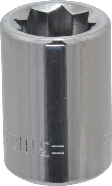 Blackhawk by Proto - 3/8", 3/8" Drive, Standard Hand Socket - 8 Points, 1" OAL, Chrome Finish - Eagle Tool & Supply