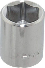 Blackhawk by Proto - 3/8" Drive, Standard Hand Socket - 6 Points, 1" OAL, Chrome Finish - Eagle Tool & Supply