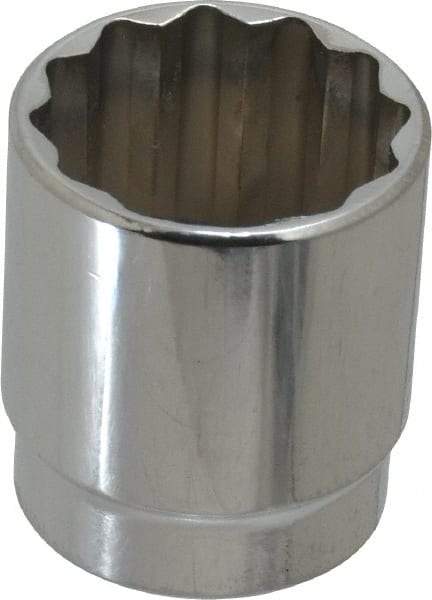 Blackhawk by Proto - 1-3/16", 1/2" Drive, Standard Hand Socket - 12 Points, 1-13/16" OAL - Eagle Tool & Supply