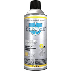 Sprayon - 11 oz Aerosol Extreme Pressure Moly Chain & Cable Lubricant - Light Amber, -20 to 300°F, Food Grade - Eagle Tool & Supply