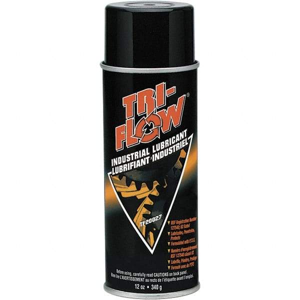 Tri-Flow - 16 oz (12oz Net Fill) Aerosol with PTFE Penetrant/Lubricant - Brown, -60°F to 475°F - Eagle Tool & Supply