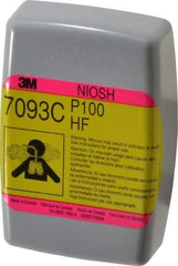3M - Olive and Magenta P100 Filter - Series 7000, Protects Against Hydrogen Fluoride - Eagle Tool & Supply
