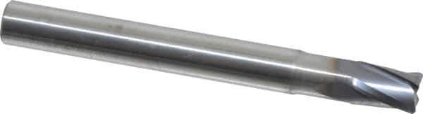 Seco - 6mm, 4 Flute, Single End, Solid Carbide, 0.6mm Corner Radius End Mill - 55mm OAL, 20° Helix, Right Hand Flute, 7mm LOC, Right Hand Cut, 14mm Extended Reach - Eagle Tool & Supply