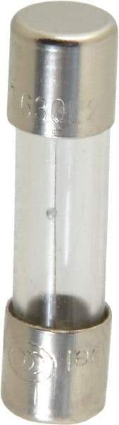 Ferraz Shawmut - 250 VAC, 0.63 Amp, Time Delay Miniature Glass Fuse - Clip Mount, 20mm OAL, 5mm Diam - Eagle Tool & Supply