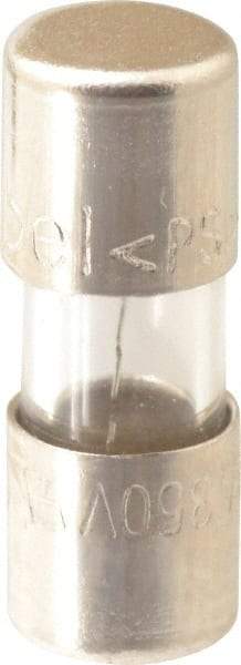 Ferraz Shawmut - 140 VDC, 350 VAC, 4 Amp, Fast-Acting Miniature Glass Fuse - Clip Mount, 15mm OAL, 10 at 125 V kA Rating, 5mm Diam - Eagle Tool & Supply