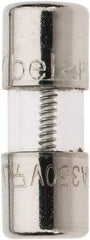 Ferraz Shawmut - 350 VAC, 3.5 Amp, Time Delay Miniature Glass Fuse - Clip Mount, 15mm OAL, 10 at 125 V kA Rating, 5mm Diam - Eagle Tool & Supply