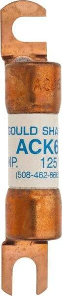 Ferraz Shawmut - 6 Amp Time Delay Round Forklift & Truck Fuse - 125VAC, 125VDC, 3.07" Long x 0.5" Wide, Bussman ACK6, Ferraz Shawmut ACK6 - Eagle Tool & Supply