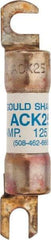 Ferraz Shawmut - 25 Amp Time Delay Round Forklift & Truck Fuse - 125VAC, 125VDC, 3.07" Long x 0.5" Wide, Bussman ACK25, Ferraz Shawmut ACK25 - Eagle Tool & Supply