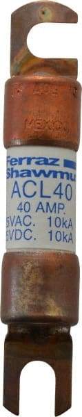 Ferraz Shawmut - 40 Amp General Purpose Round Forklift & Truck Fuse - 125VAC, 125VDC, 3.07" Long x 0.5" Wide, Bussman ACL40, Ferraz Shawmut ACL40 - Eagle Tool & Supply