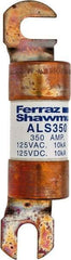 Ferraz Shawmut - 350 Amp General Purpose Round Forklift & Truck Fuse - 125VAC, 125VDC, 4.71" Long x 1" Wide, Bussman ALS350, Ferraz Shawmut ALS350 - Eagle Tool & Supply