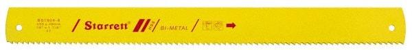 Starrett - 18" Long, 6 Teeth per Inch, Bi-Metal Power Hacksaw Blade - Toothed Edge, 1-7/8" Wide x 0.088" Thick - Eagle Tool & Supply