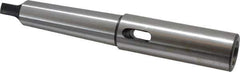 Interstate - MT3 Inside Morse Taper, MT4 Outside Morse Taper, Extension Morse Taper to Morse Taper - 9-1/2" OAL, Medium Carbon Steel, Soft with Hardened Tang - Exact Industrial Supply