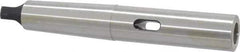 Interstate - MT2 Inside Morse Taper, MT4 Outside Morse Taper, Extension Morse Taper to Morse Taper - 8-1/2" OAL, Medium Carbon Steel, Hardened & Ground Throughout - Exact Industrial Supply