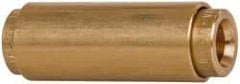 Norgren - 1/4" Outside Diam, Brass Push-to-Connect Tube Union - 150 Max psi, Tube to Tube Connection, Buna O-Ring - Eagle Tool & Supply