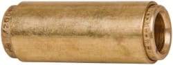 Norgren - 1/2" Outside Diam, Brass Push-to-Connect Tube Union - 150 Max psi, Tube to Tube Connection, Buna O-Ring - Eagle Tool & Supply