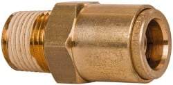 Norgren - 5/8" Outside Diam, 1/2 NPT, Brass Push-to-Connect Tube Male Connector - 150 Max psi, Tube to Male NPT Connection, Buna O-Ring - Eagle Tool & Supply
