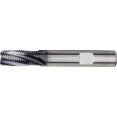 Kennametal - 8mm Diam, Fine Pitch, 11mm LOC, 3 Flute Solid Carbide 45° Corner Chamfer Roughing End Mill - AlTiN Finish, 58mm OAL, 8mm Shank Diam, Single End, Centercutting, 20° Helix - Eagle Tool & Supply