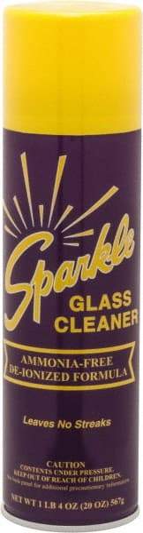 Made in USA - 20 oz Aerosol Unscented Glass Cleaner - Use on Glass Surfaces, Plexiglass - Eagle Tool & Supply