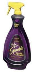 Made in USA - 32 oz Bottle Unscented Glass Cleaner - Use on Glass Surfaces, Plexiglass - Eagle Tool & Supply
