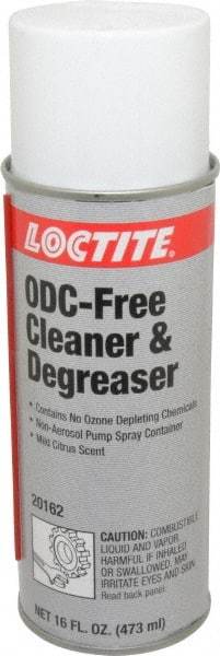 Loctite - 16 oz Can Cleaner/Degreaser - Liquid, Hydrocarbon-Based, Unscented - Eagle Tool & Supply