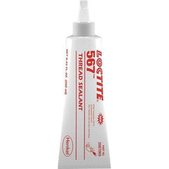 Loctite - 250 mL Tube Off White Pipe Sealant - Instant Adhesive, 400°F Max Working Temp, For Stainless Steel & Aluminum Housings - Eagle Tool & Supply