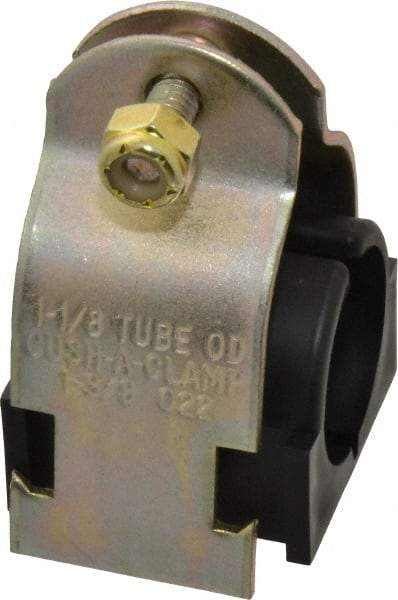 ZSI - 1-1/8" Pipe, Tube Clamp with Cushion - Dichromate - Eagle Tool & Supply