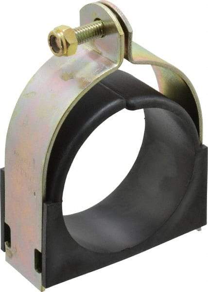 ZSI - 3-1/8" Pipe, Tube Clamp with Cushion - Dichromate - Eagle Tool & Supply