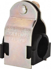 ZSI - 1/2" Pipe," Pipe Clamp with Cushion - Dichromate - Eagle Tool & Supply