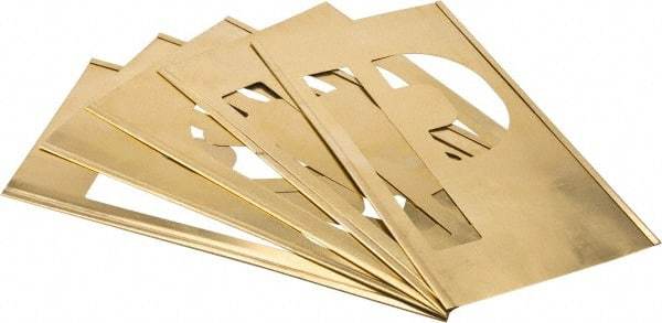 C.H. Hanson - 33 Piece, 8 Inch Character Size, Brass Stencil - Contains Letters - Eagle Tool & Supply