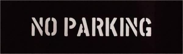 C.H. Hanson - 2 Inch Characters, No Parking, Plastic Stencil - 6 x 17 Inch Overall Size - Eagle Tool & Supply