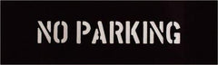 C.H. Hanson - 2 Inch Characters, No Parking, Plastic Stencil - 6 x 17 Inch Overall Size - Eagle Tool & Supply