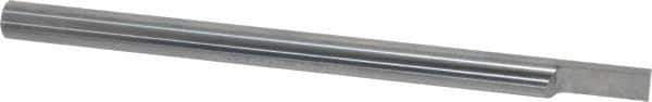 Accupro - 1/4 Inch Diameter, 4 Inch Overall Length, 3/8 Inch Split Length, Solid Carbide, Squared Split End Carbide Blank - Single End - Eagle Tool & Supply