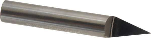 Accupro - 3/8 Inch Diameter, 2-1/2 Inch Overall Length, 1/2 Inch Split Length, Solid Carbide, Conical Point Split End Carbide Blank - Single End, 30° Point - Eagle Tool & Supply