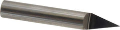 Accupro - 3/8 Inch Diameter, 2-1/2 Inch Overall Length, 1/2 Inch Split Length, Solid Carbide, Conical Point Split End Carbide Blank - Single End, 30° Point - Eagle Tool & Supply