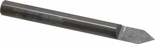 Accupro - 1/4 Inch Diameter, 2-1/2 Inch Overall Length, 3/8 Inch Split Length, Solid Carbide, Conical Point Split End Carbide Blank - Single End, 60° Point - Eagle Tool & Supply