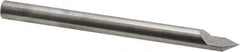 Accupro - 5/16 Inch Diameter, 4 Inch Overall Length, 1/2 Inch Split Length, Solid Carbide, Conical Point Split End Carbide Blank - Single End, 60° Point - Eagle Tool & Supply