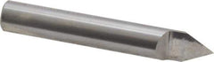 Accupro - 3/8 Inch Diameter, 2-1/2 Inch Overall Length, 1/2 Inch Split Length, Solid Carbide, Conical Point Split End Carbide Blank - Single End, 60° Point - Eagle Tool & Supply