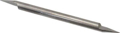 Accupro - 3/16 Inch Diameter, 3 Inch Overall Length, 3/8 Inch Split Length, Solid Carbide, Conical Point Split End Carbide Blank - Single End, 30° Point - Eagle Tool & Supply