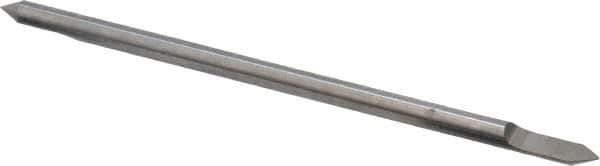 Accupro - 1/8 Inch Diameter, 3 Inch Overall Length, 3/8 Inch Split Length, Solid Carbide, Conical Point Split End Carbide Blank - Single End, 60° Point - Eagle Tool & Supply