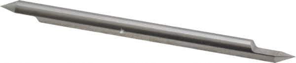 Accupro - 1/4 Inch Diameter, 4 Inch Overall Length, 3/8 Inch Split Length, Solid Carbide, Conical Point Split End Carbide Blank - Single End, 60° Point - Eagle Tool & Supply