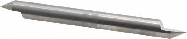 Accupro - 3/8 Inch Diameter, 4 Inch Overall Length, 1/2 Inch Split Length, Solid Carbide, Conical Point Split End Carbide Blank - Single End, 60° Point - Eagle Tool & Supply
