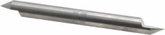 Accupro - 3/8 Inch Diameter, 4 Inch Overall Length, 1/2 Inch Split Length, Solid Carbide, Conical Point Split End Carbide Blank - Single End, 60° Point - Eagle Tool & Supply