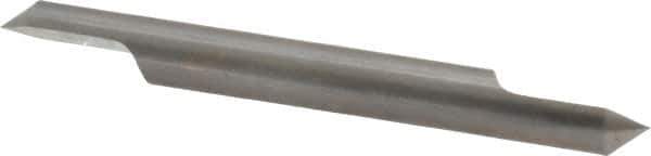 Accupro - 1/4 Inch Diameter, 2-1/2 Inch Overall Length, 3/8 Inch Split Length, Solid Carbide, Conical Point Split End Carbide Blank - Single End, 90° Point - Eagle Tool & Supply