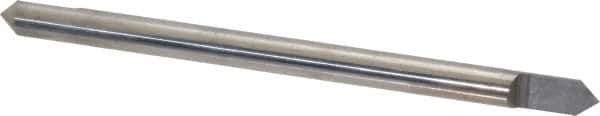 Accupro - 1/4 Inch Diameter, 4 Inch Overall Length, 3/8 Inch Split Length, Solid Carbide, Conical Point Split End Carbide Blank - Single End, 90° Point - Eagle Tool & Supply