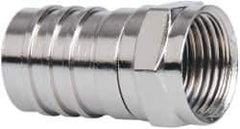 Ideal - Straight, F Type Coaxial Connector - Compatible with RG6 - Eagle Tool & Supply