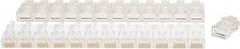 Ideal - 8 Position, Cat5e Modular Plug - Round Cable Compatible, UL Listed - Eagle Tool & Supply