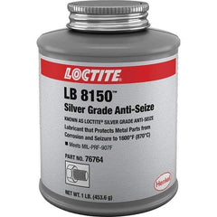 Loctite - 1 Lb Can High Temperature Anti-Seize Lubricant - Silver Colored, 1,600°F, Silver Colored, Water Resistant - Eagle Tool & Supply